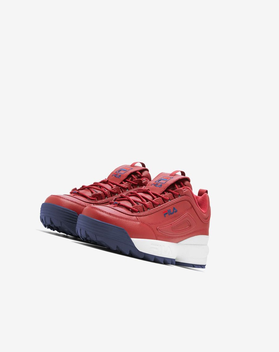 Fila Disruptor 2 Premium Sneakers Rojas Azul Marino Rojas | 27AIBYEWZ