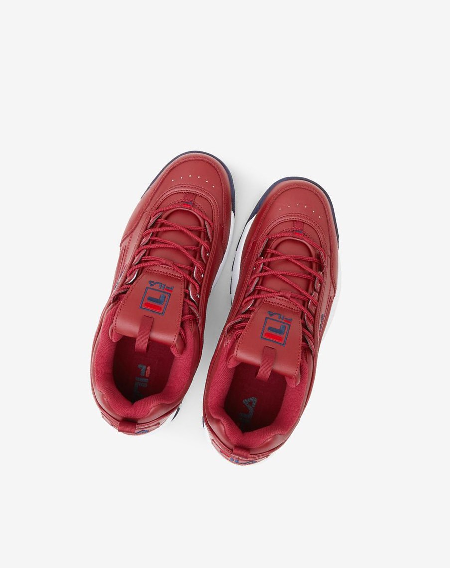 Fila Disruptor 2 Premium Sneakers Rojas Azul Marino Rojas | 71KIHSLWB