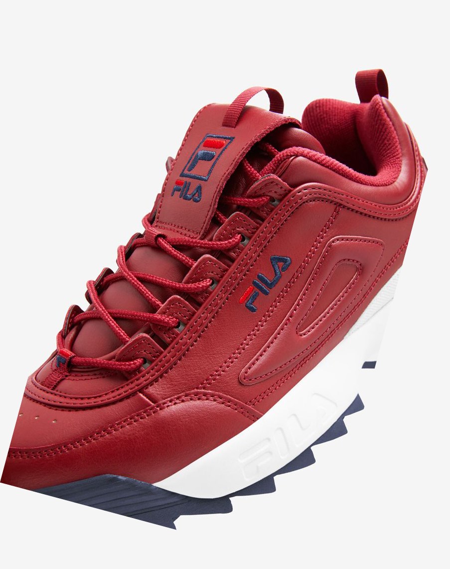 Fila Disruptor 2 Premium Sneakers Rojas Azul Marino Rojas | 71KIHSLWB