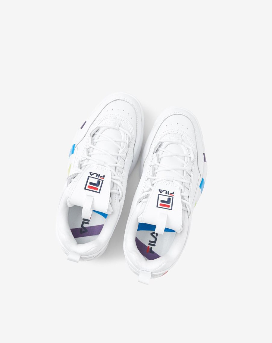 Fila Disruptor 2 Pride Sneakers Blancas Blancas | 84VMZKQIG