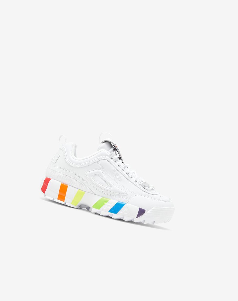 Fila Disruptor 2 Pride Sneakers Blancas Blancas | 84VMZKQIG