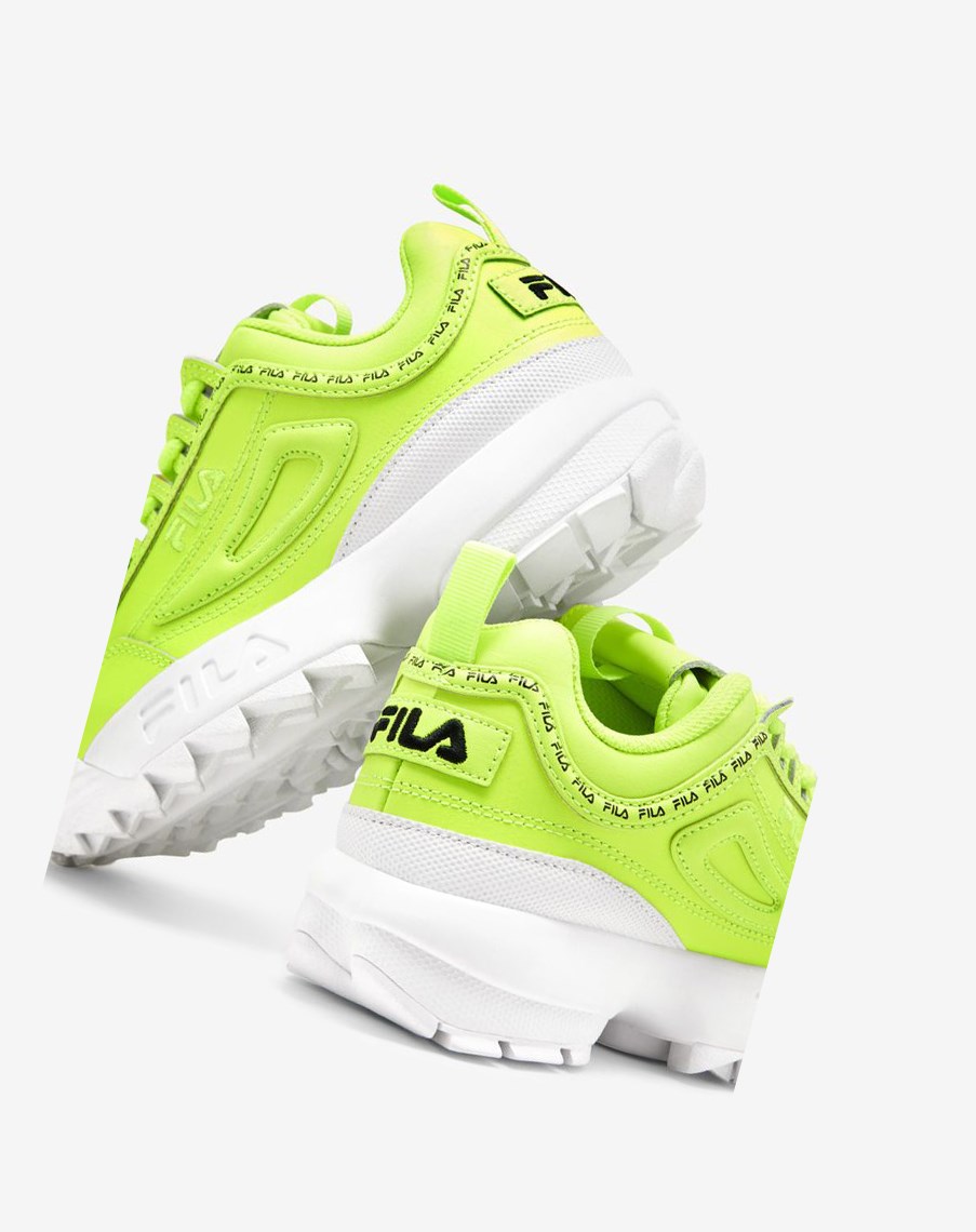 Fila Disruptor 2 Repeat Sneakers Amarillo Blancas Negras | 84WRVDUNS