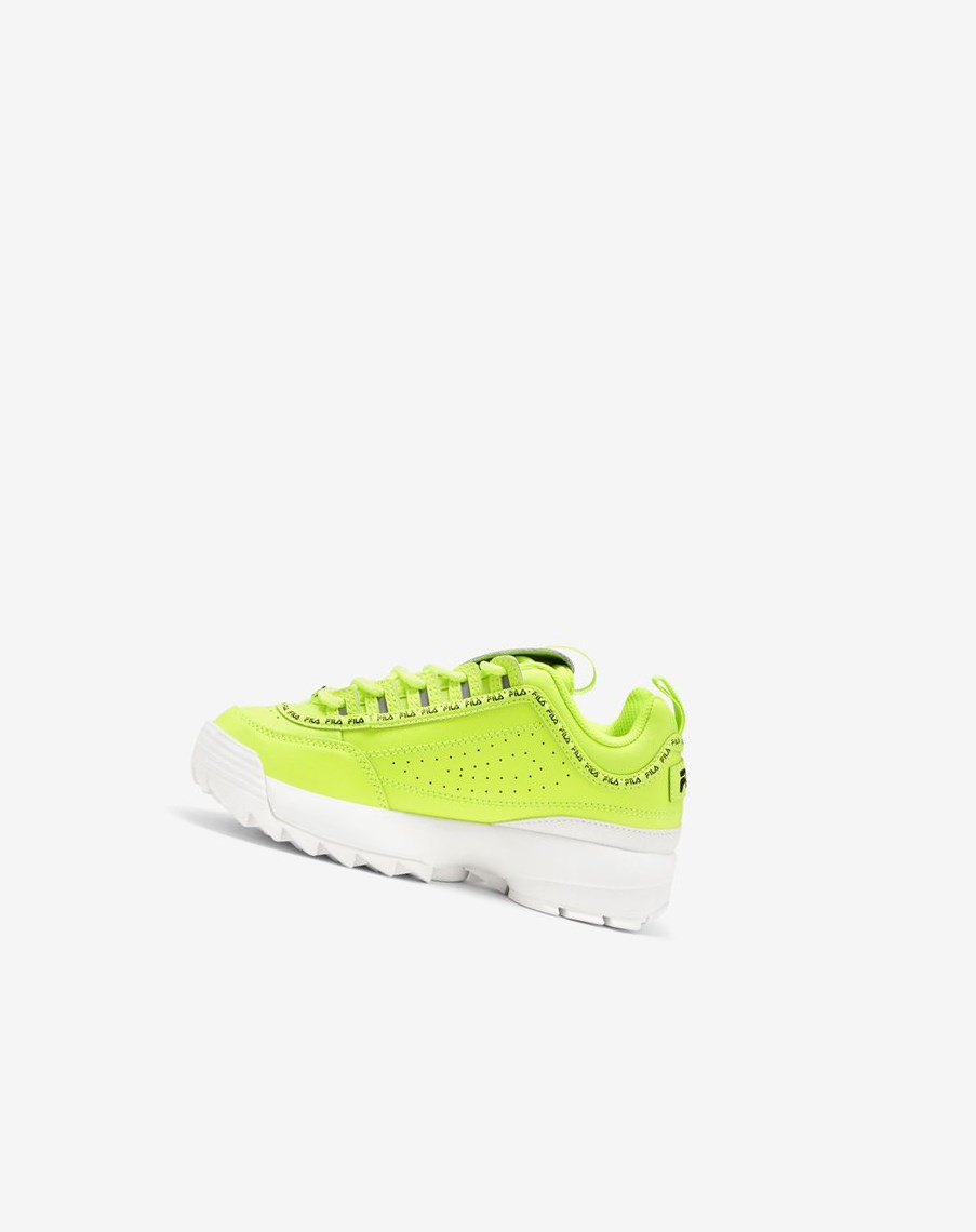 Fila Disruptor 2 Repeat Sneakers Amarillo Blancas Negras | 86EZOWFJT