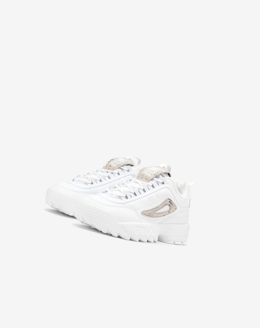 Fila Disruptor 2 Snake Sneakers Blancas Blancas | 03YXNWKPO