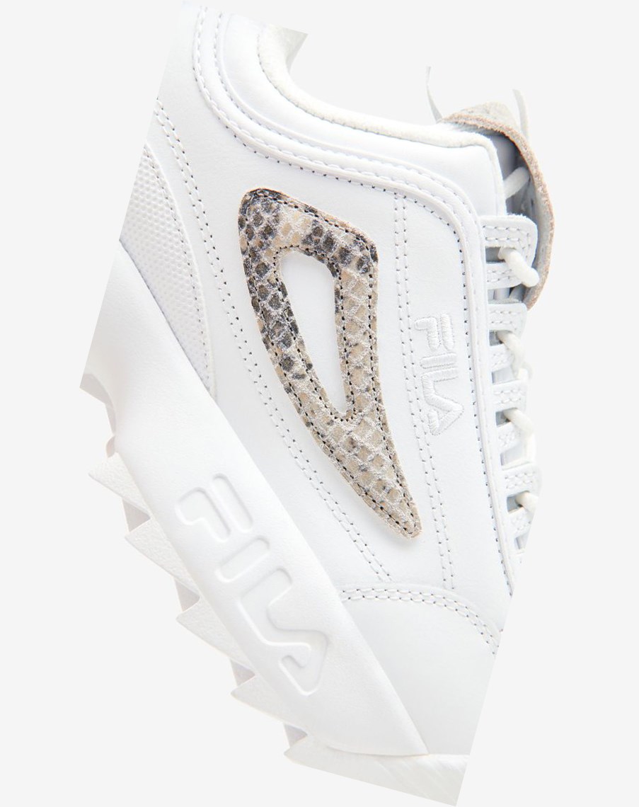 Fila Disruptor 2 Snake Sneakers Blancas Blancas | 03YXNWKPO