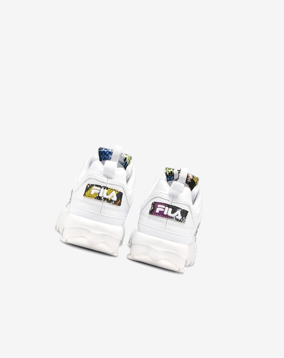 Fila Disruptor 2 Snake Sneakers Blancas Blancas | 13ZNEBPUA