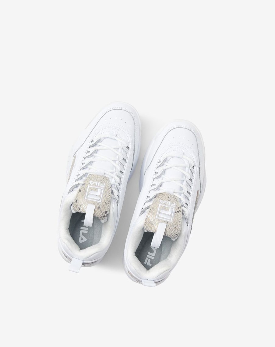 Fila Disruptor 2 Snake Sneakers Blancas Blancas | 71LQIMGEP