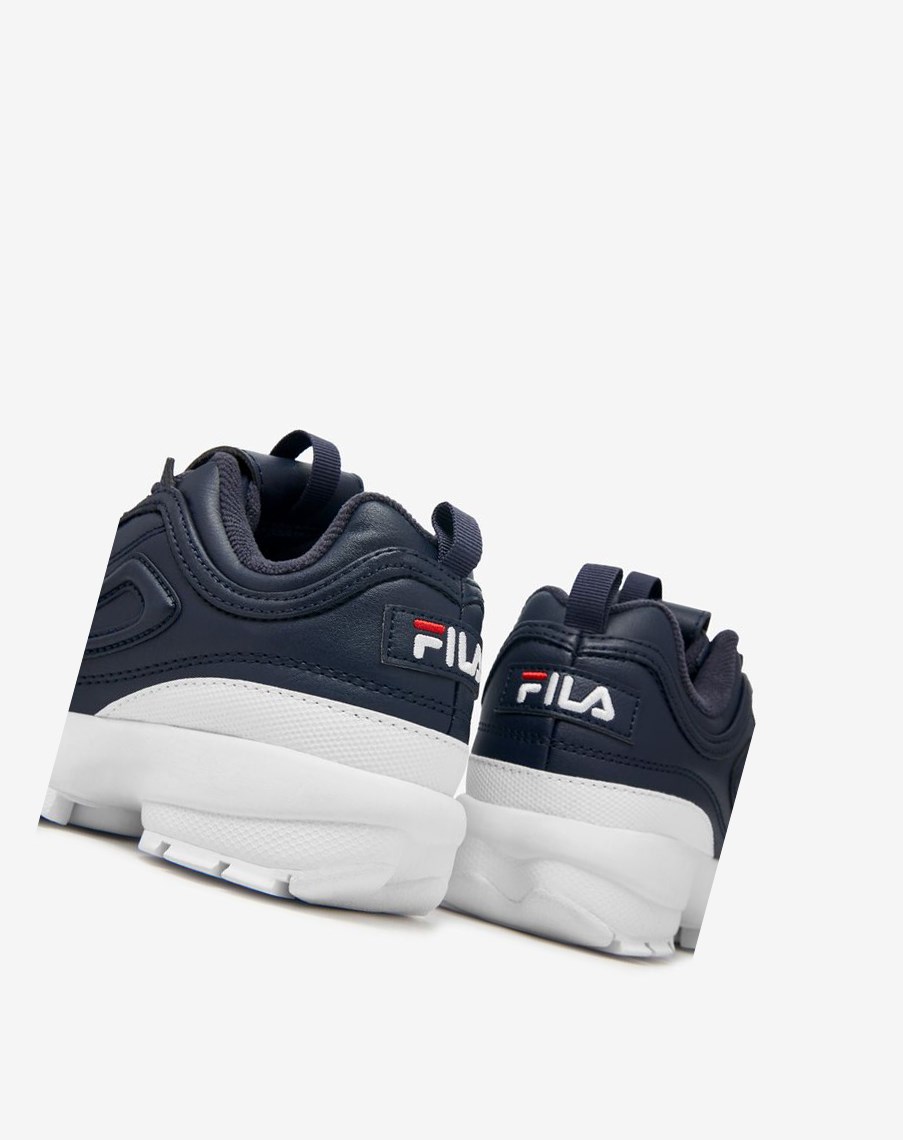 Fila Disruptor 2 Sneakers Azul Marino Blancas Rojas | 19ACDOMGH