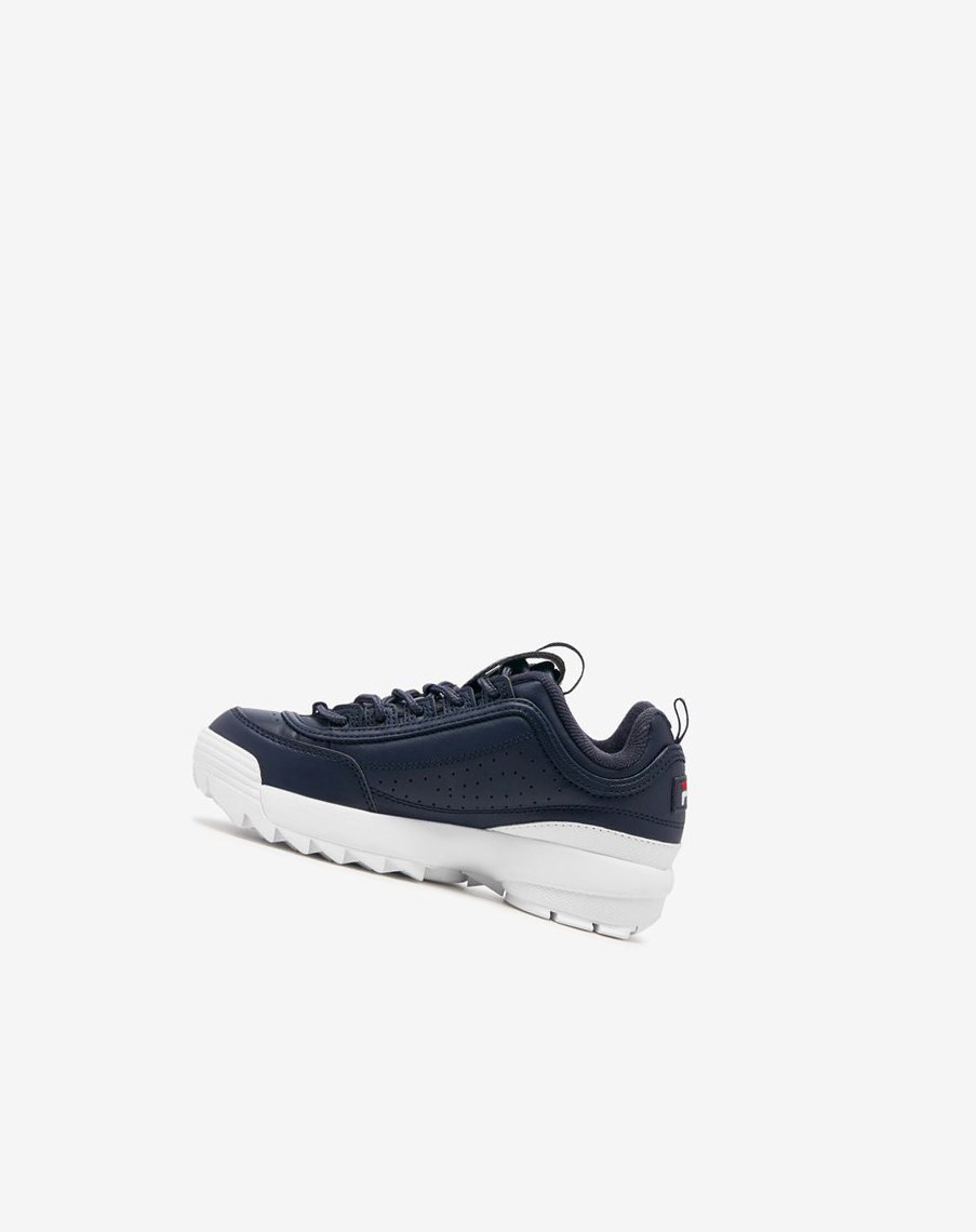 Fila Disruptor 2 Sneakers Azul Marino Blancas Rojas | 54TWXLQEM