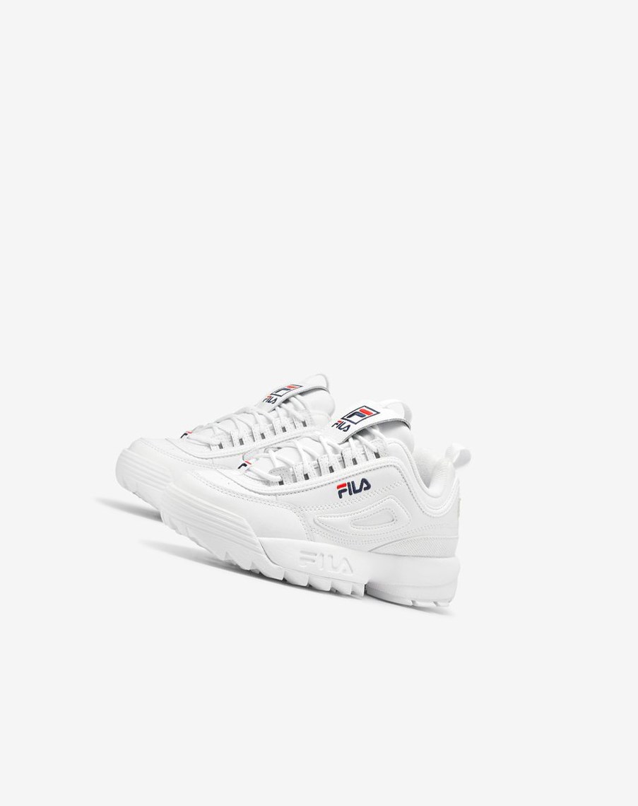 Fila Disruptor 2 Sneakers Blancas Azul Marino Rojas | 31SAWJMVD