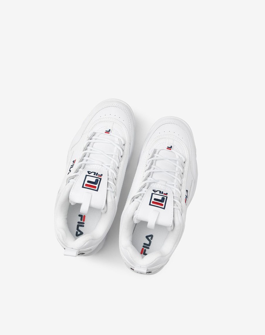 Fila Disruptor 2 Sneakers Blancas Azul Marino Rojas | 31SAWJMVD