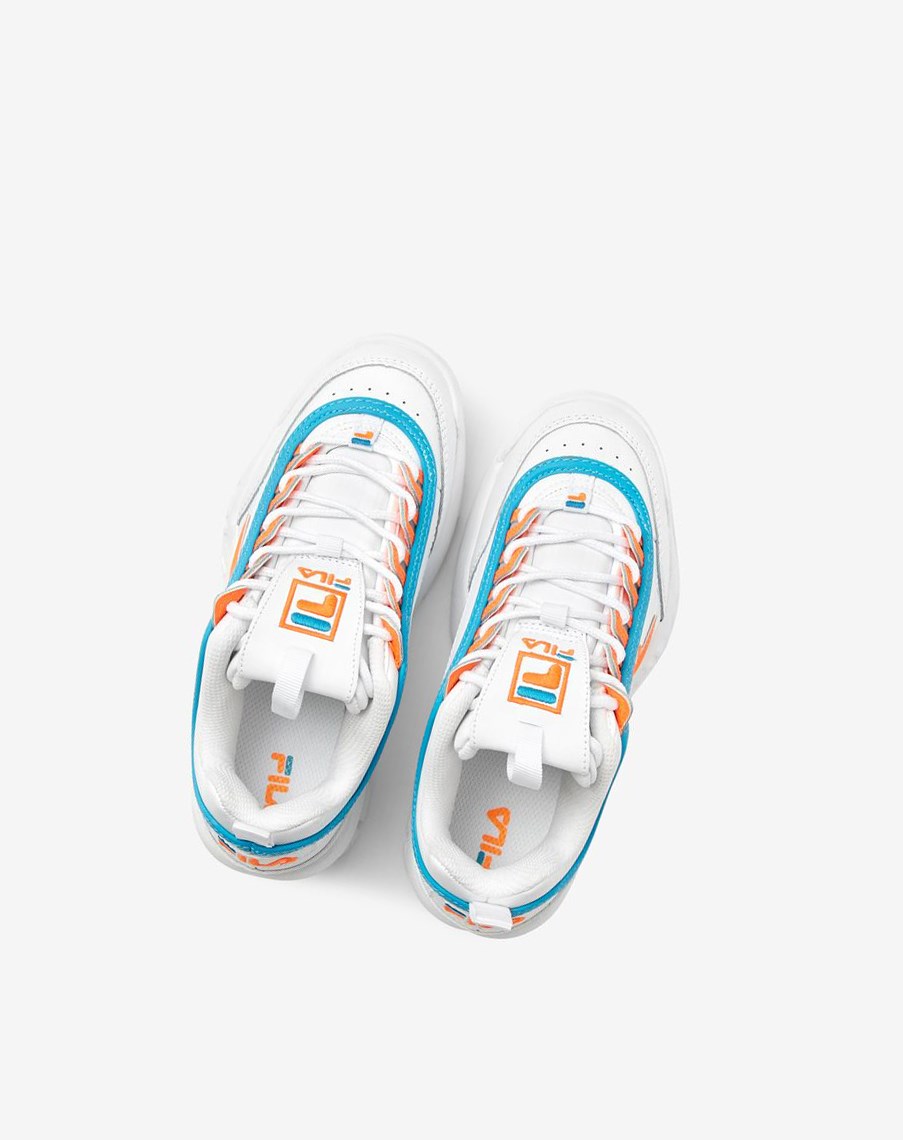 Fila Disruptor 2 Sneakers Blancas Azules Naranjas | 93LJKSODG