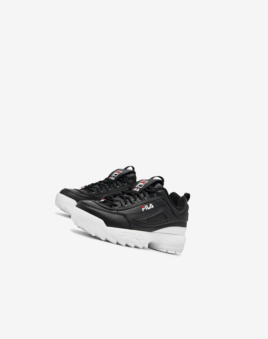 Fila Disruptor 2 Sneakers Negras Blancas Rojas | 83FDJTAXL