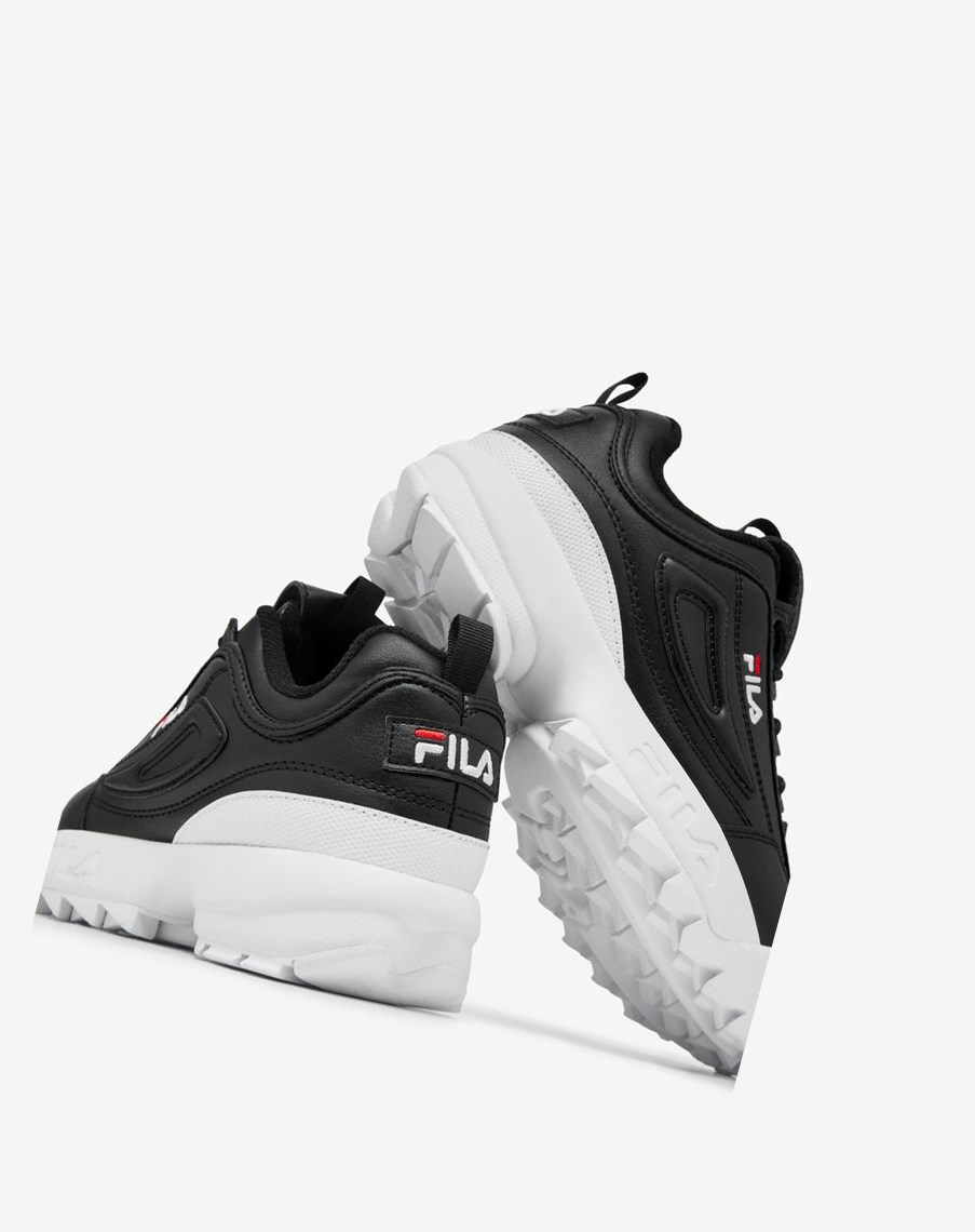 Fila Disruptor 2 Sneakers Negras Blancas Rojas | 97SHUYMCQ