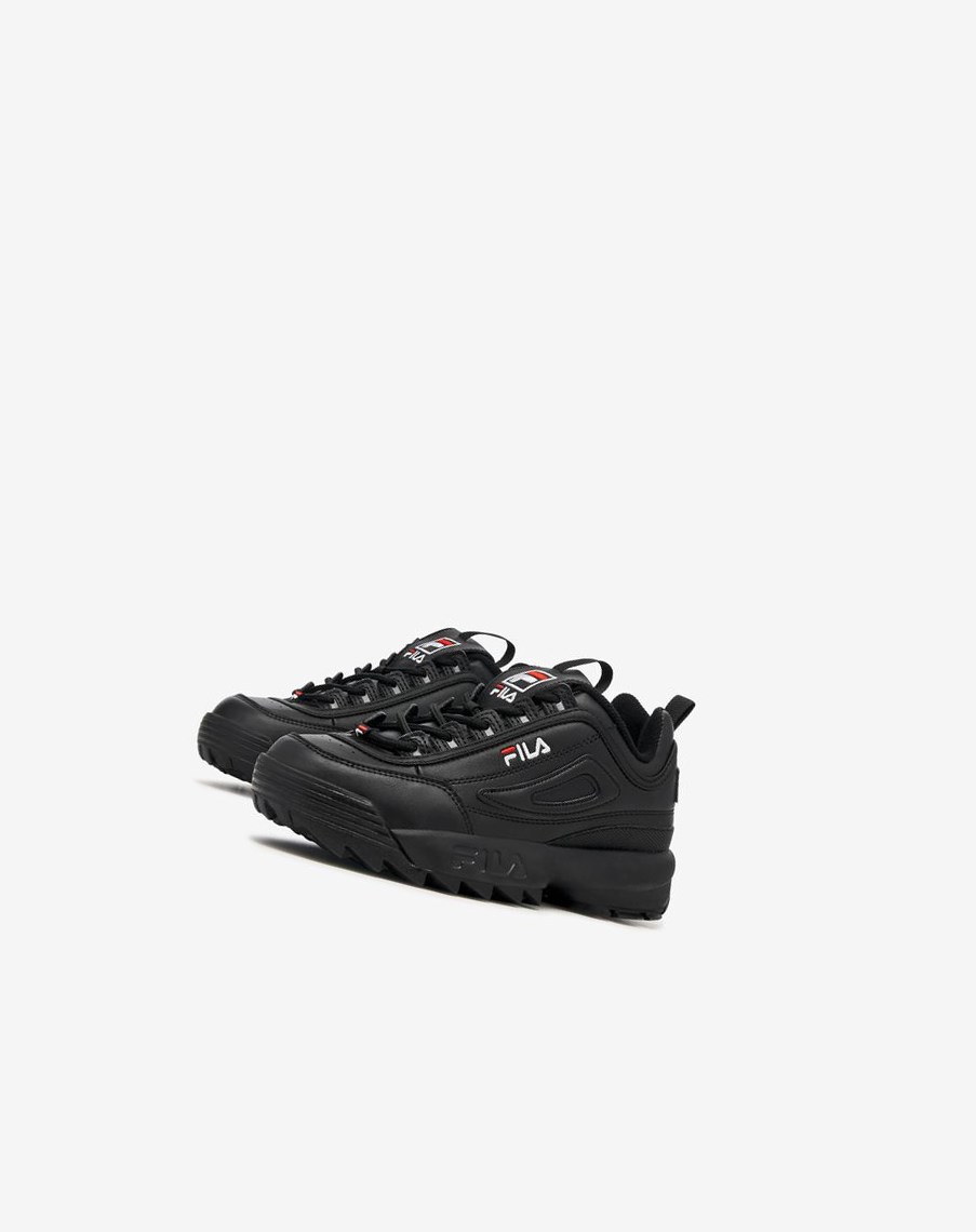 Fila Disruptor 2 Sneakers Negras Negras Blancas | 84FTEBHPV