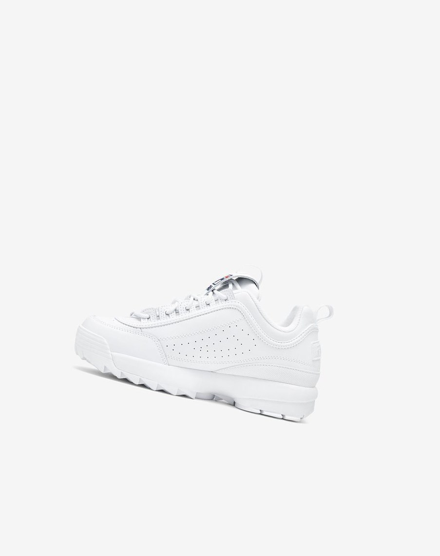 Fila Disruptor 2 Stripe Sneakers Blancas Azules | 01URMHWFC