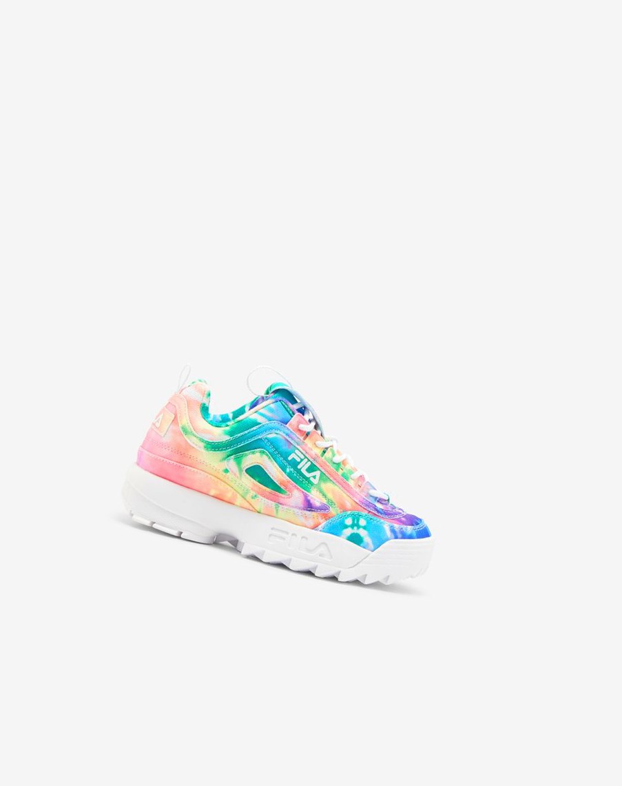 Fila Disruptor 2 Tie Dye Sneakers Blancas Blancas | 18WYMPLJN