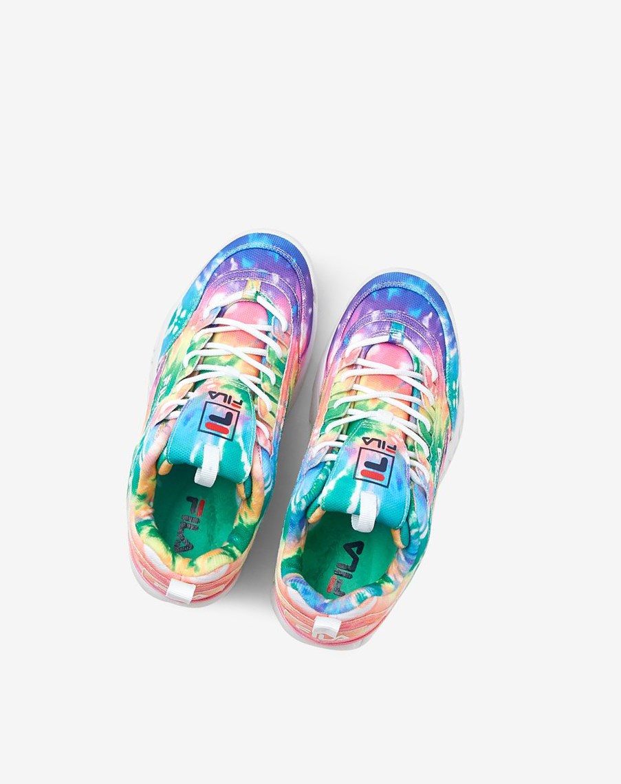 Fila Disruptor 2 Tie Dye Sneakers Mult/Wht/Wht | 94WBPJZSL