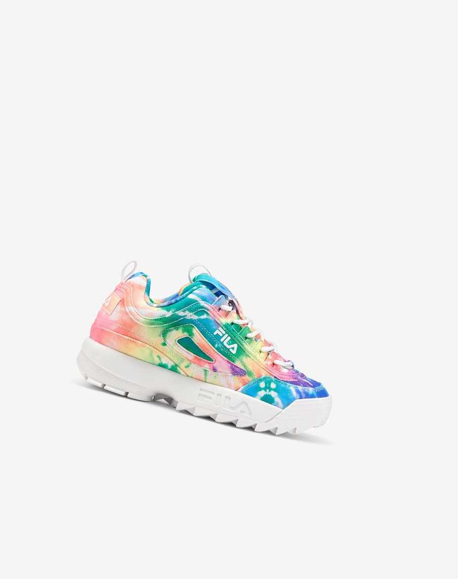 Fila Disruptor 2 Tie Dye Sneakers Mult/Wht/Wht | 94WBPJZSL