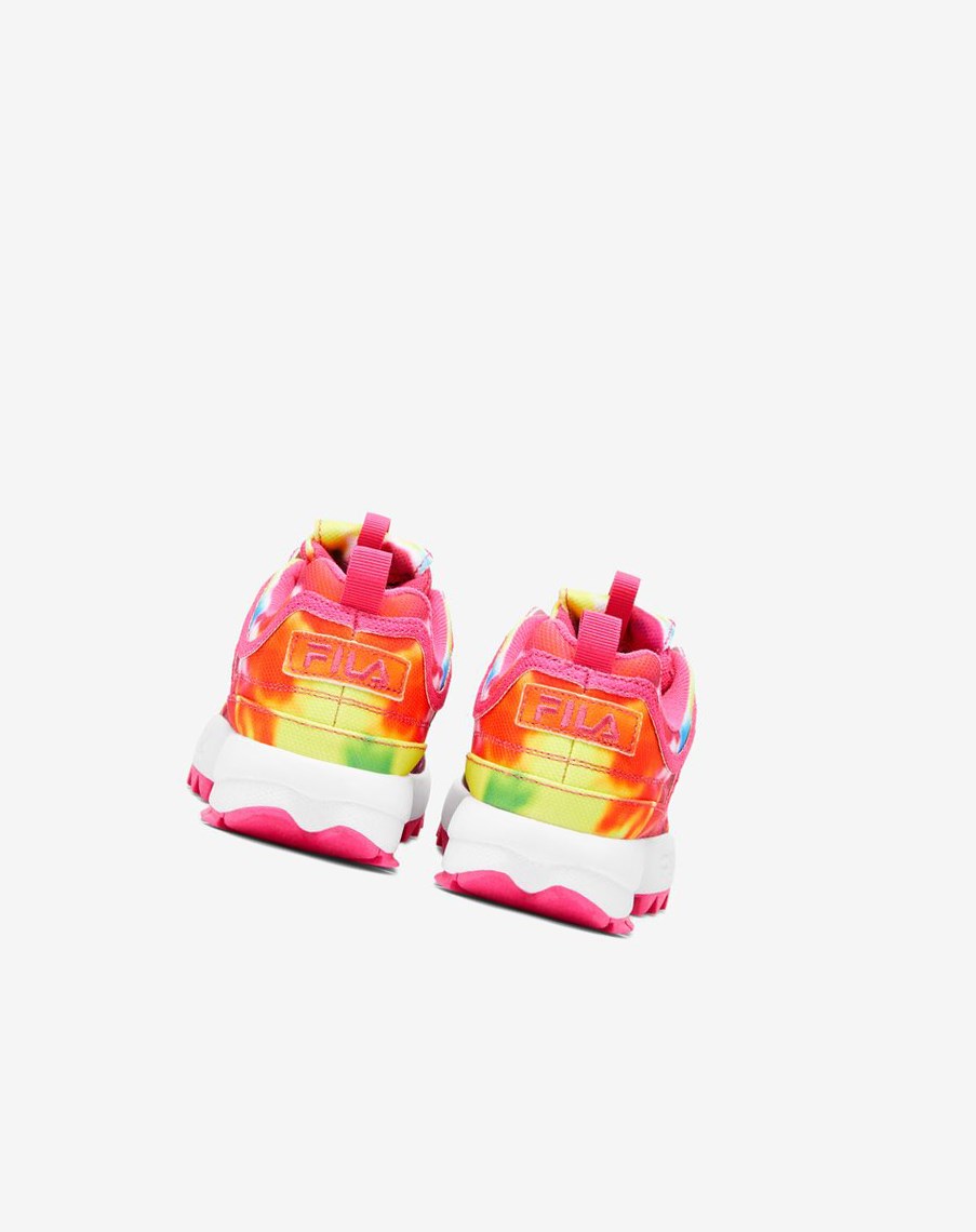 Fila Disruptor 2 Tie Dye Sneakers Rosas Blancas | 07FXBDUWV