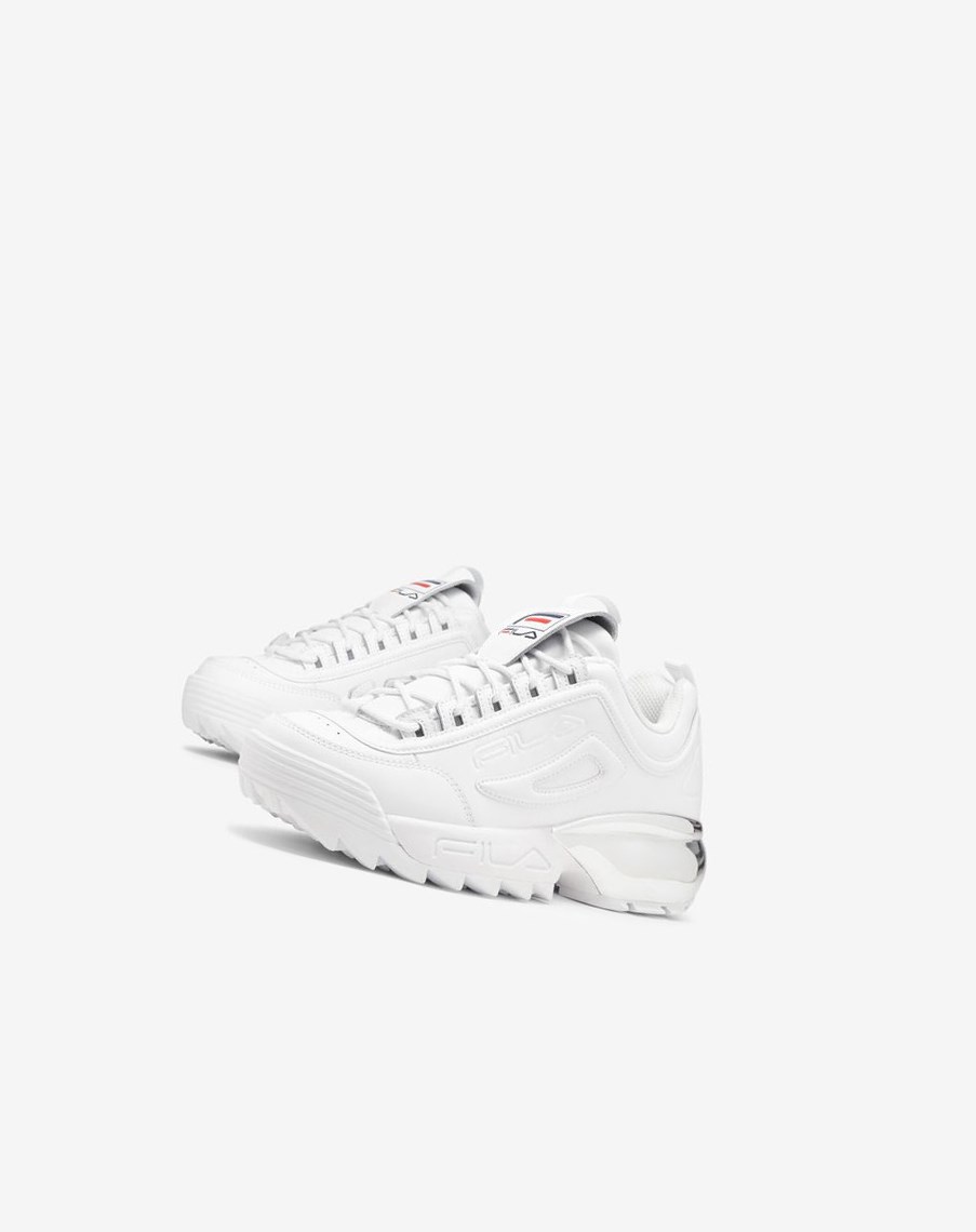 Fila Disruptor 2a Chrome Sneakers Blancas Azul Marino Rojas | 87GKMJQRV