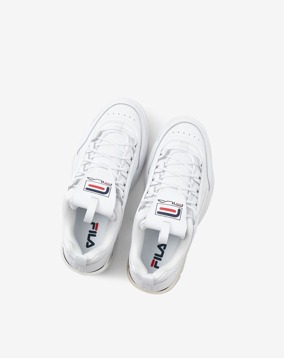 Fila Disruptor 2a Chrome Sneakers Blancas Azul Marino Rojas | 87GKMJQRV