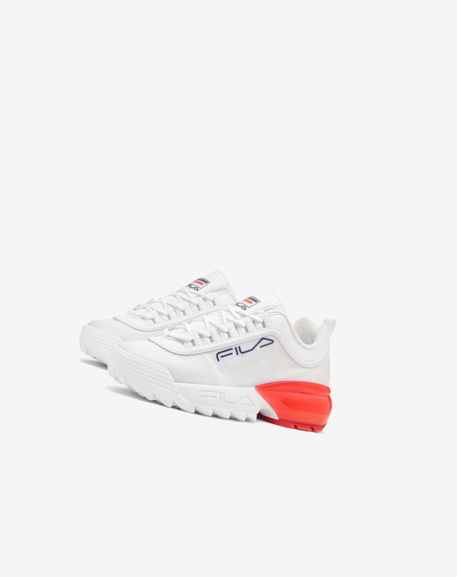 Fila Disruptor 2a Sneakers Blancas Azul Marino Rojas | 82ETMUDGC