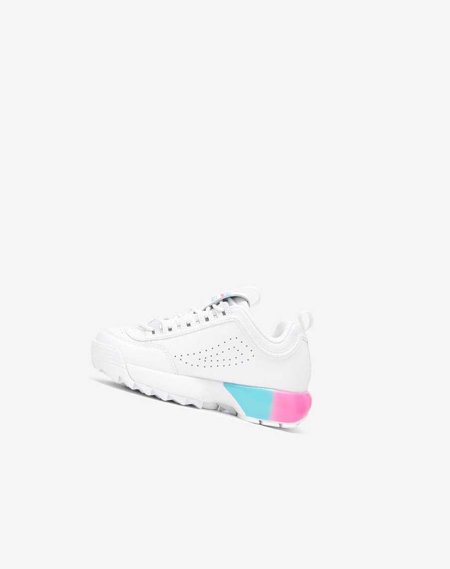 Fila Disruptor 2a Sneakers Blancas Rosas Azules | 46PAKIVZJ