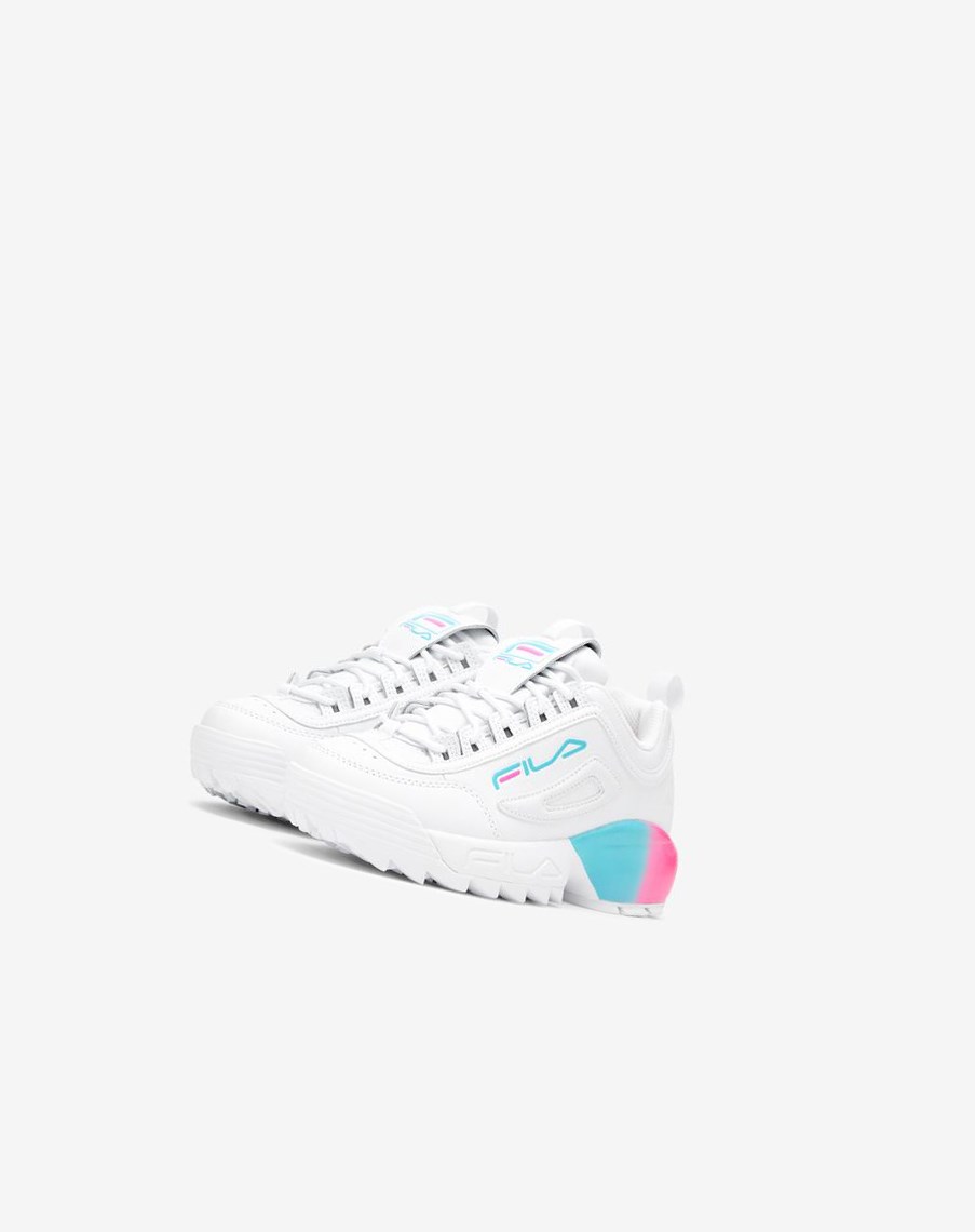 Fila Disruptor 2a Sneakers Blancas Rosas Azules | 46PAKIVZJ