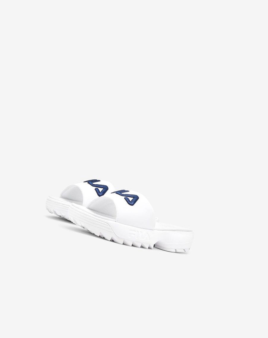 Fila Disruptor Bold Chanclas Chanclas Sandals Blancas Azul Marino Rojas | 10FXRGOSU