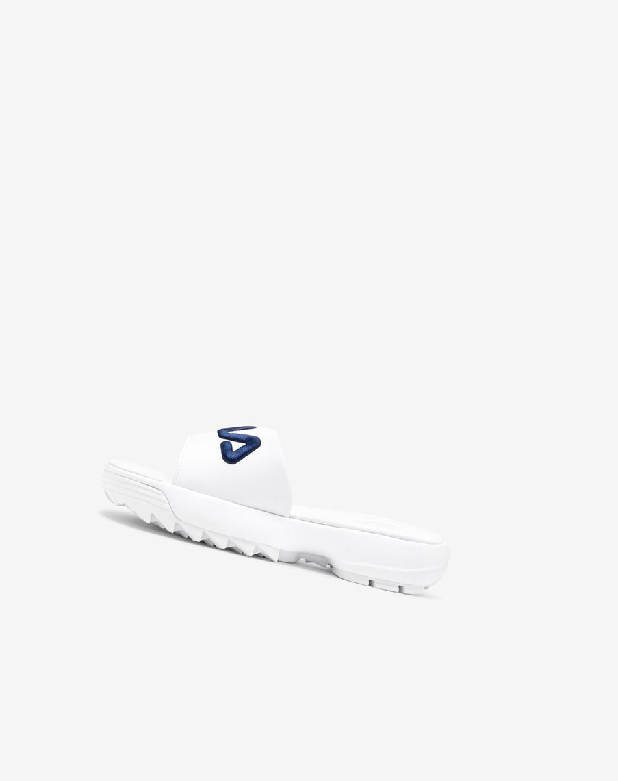 Fila Disruptor Bold Chanclas Chanclas Sandals Blancas Azul Marino Rojas | 10FXRGOSU