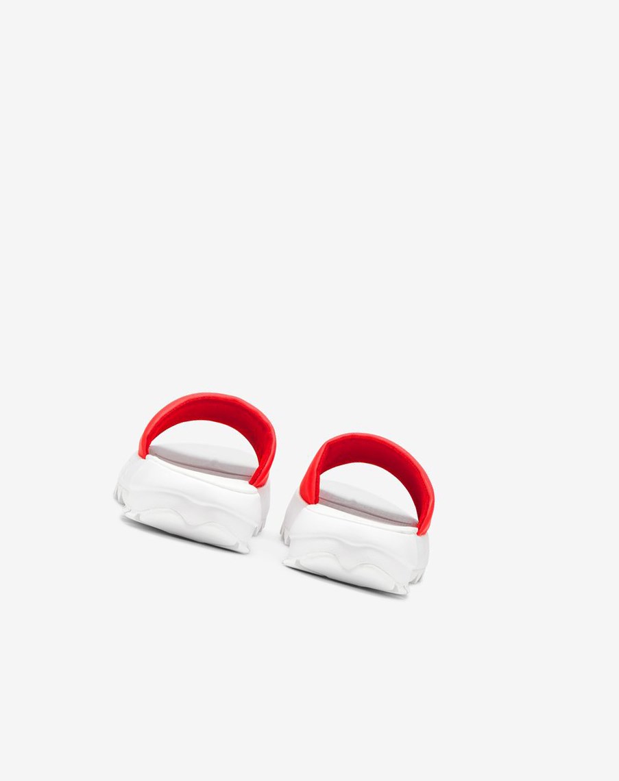 Fila Disruptor Chanclas Chanclas Sandals Blancas Rojas Blancas | 02FTQYHPO