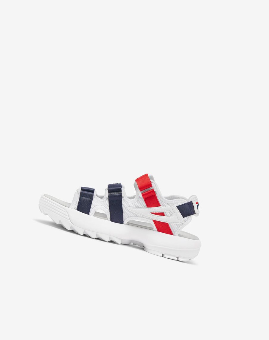 Fila Disruptor Sandal Chanclas Sandals Blancas Azul Marino Rojas | 29USNJIXB