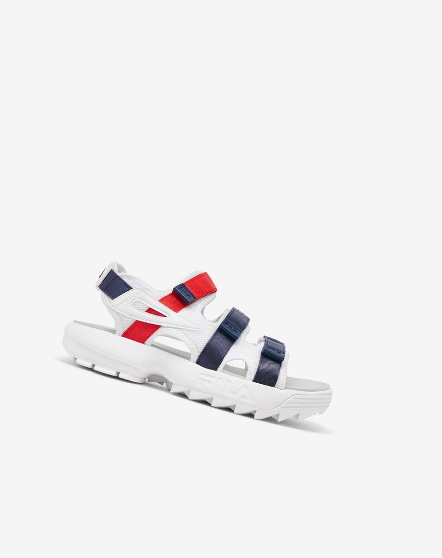 Fila Disruptor Sandal Chanclas Sandals Blancas Azul Marino Rojas | 29USNJIXB