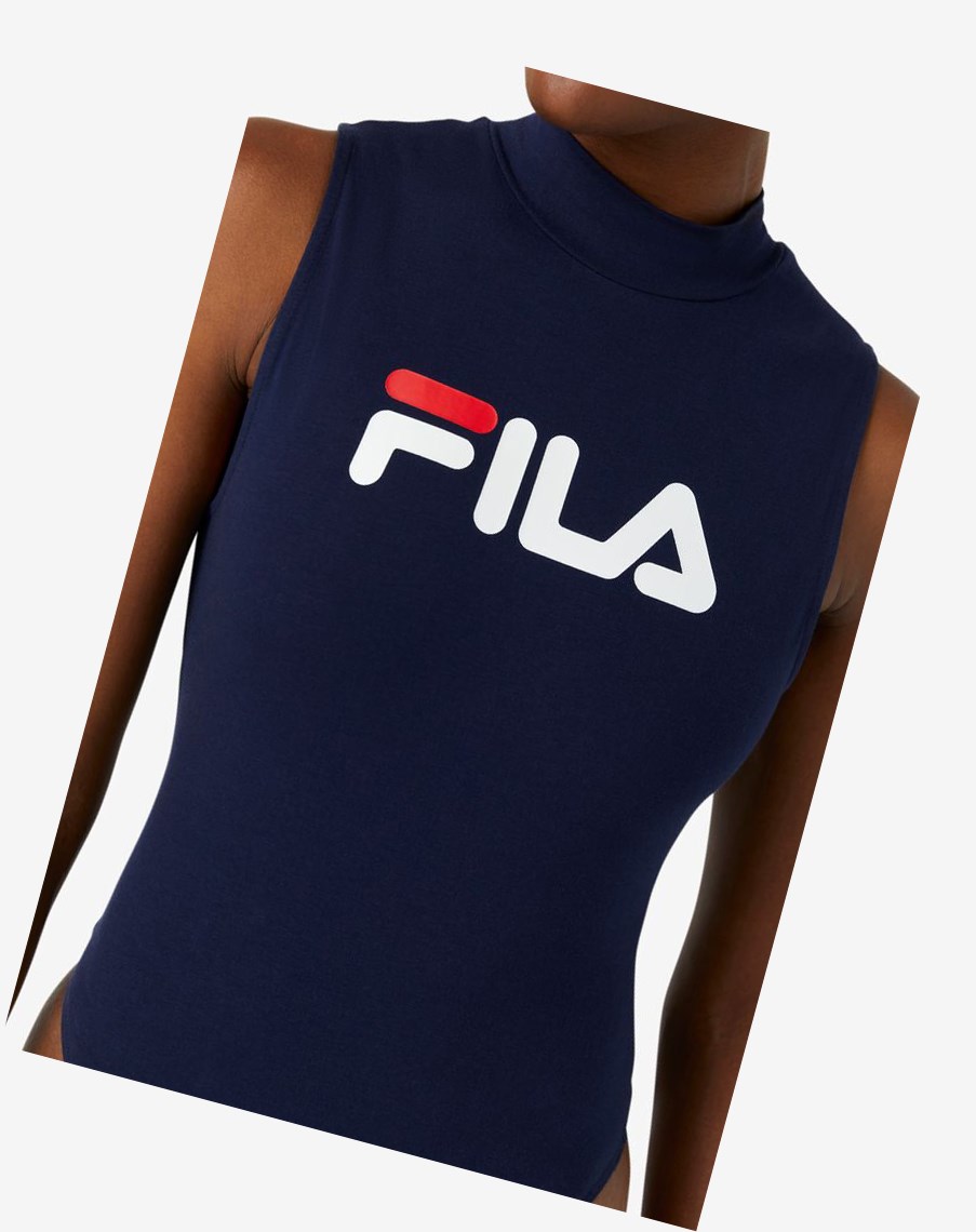 Fila Donata Bodysuit Blancas Rojas | 04GZBLUJN