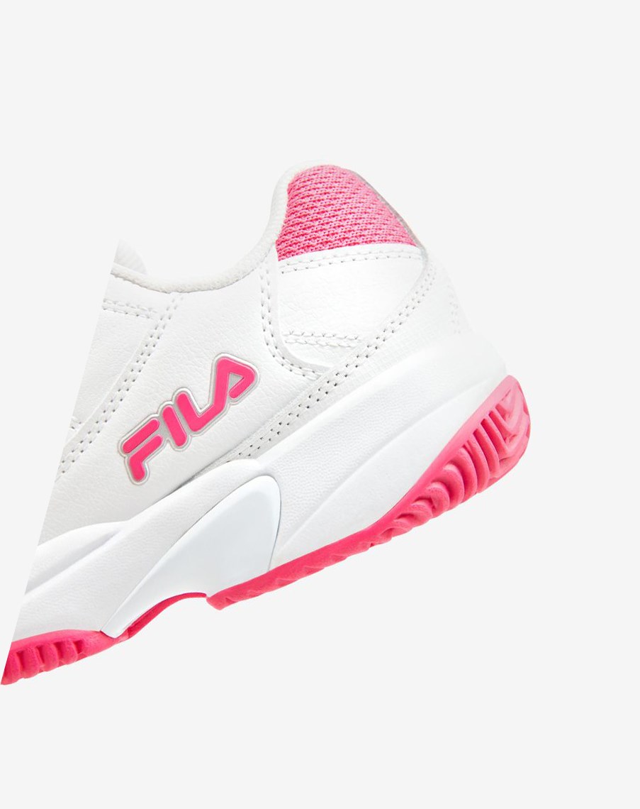 Fila Double Bounce Tenis Shoes Wht/Pglo/Msil | 15EKCVPIR