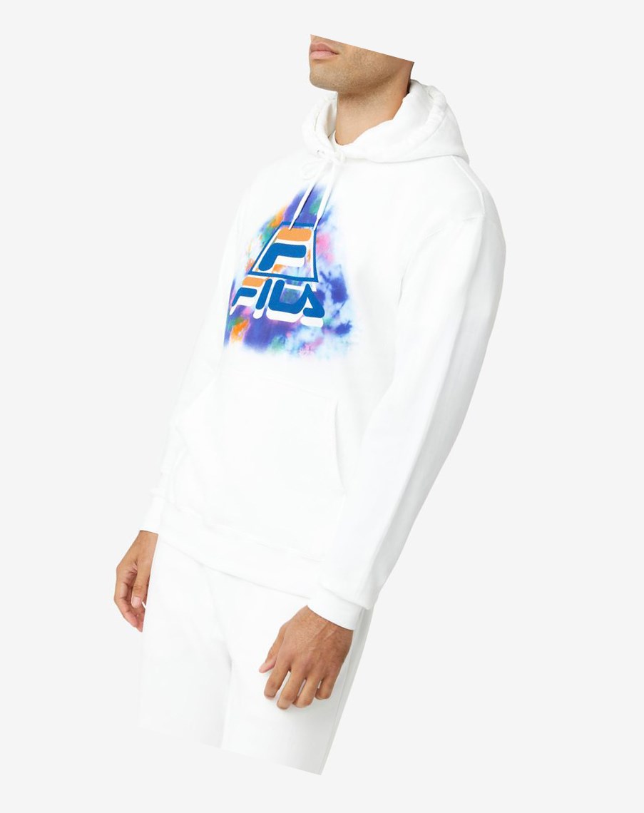 Fila Dracen Tie Dye Hoodie Blancas | 23XKDBCMS