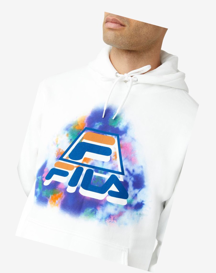 Fila Dracen Tie Dye Hoodie Blancas | 23XKDBCMS