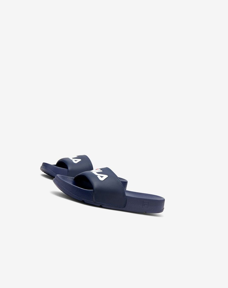 Fila Drifter Chanclas Sandals Azul Marino Rojas Blancas | 32ZJXWCQI