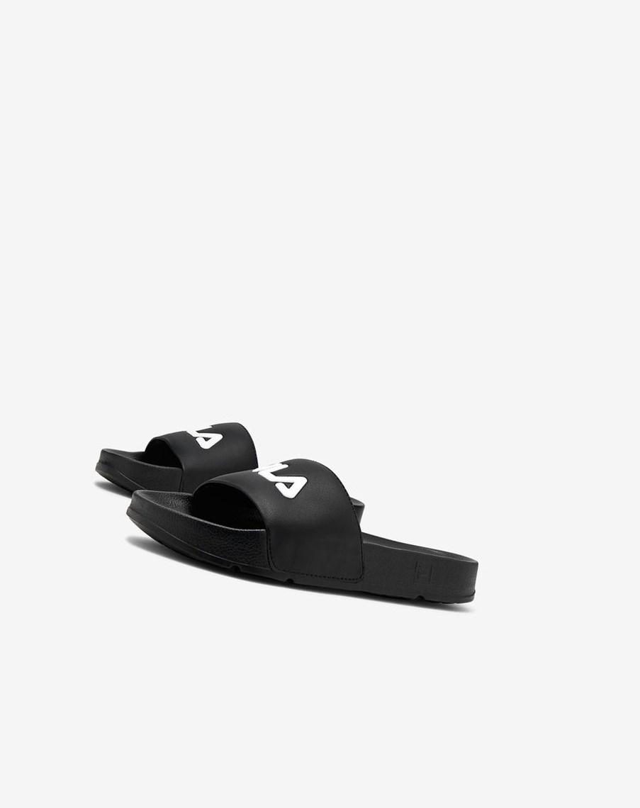 Fila Drifter Chanclas Sandals Negras Rojas Blancas | 24KUFZSCI