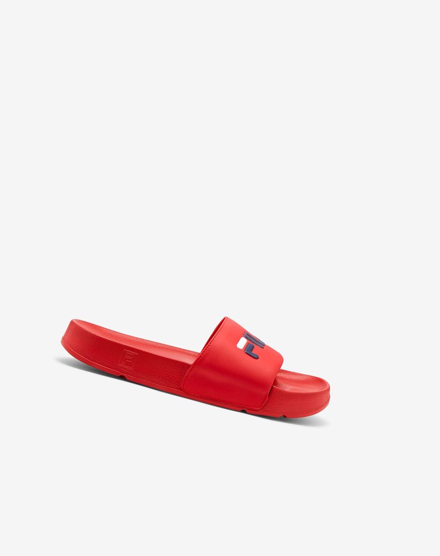 Fila Drifter Chanclas Sandals Rojas Azul Marino Blancas | 16EWCUPAH