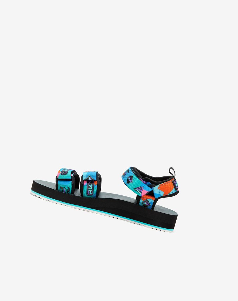 Fila Drifter Dns '90s Chanclas Sandals Negras Moradas Rojas Naranjas | 28EUVHOWG