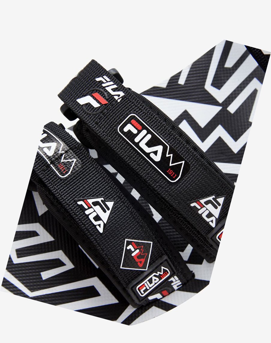 Fila Drifter Dns '90s Chanclas Sandals Negras Blancas Rojas | 68BIOXNWF