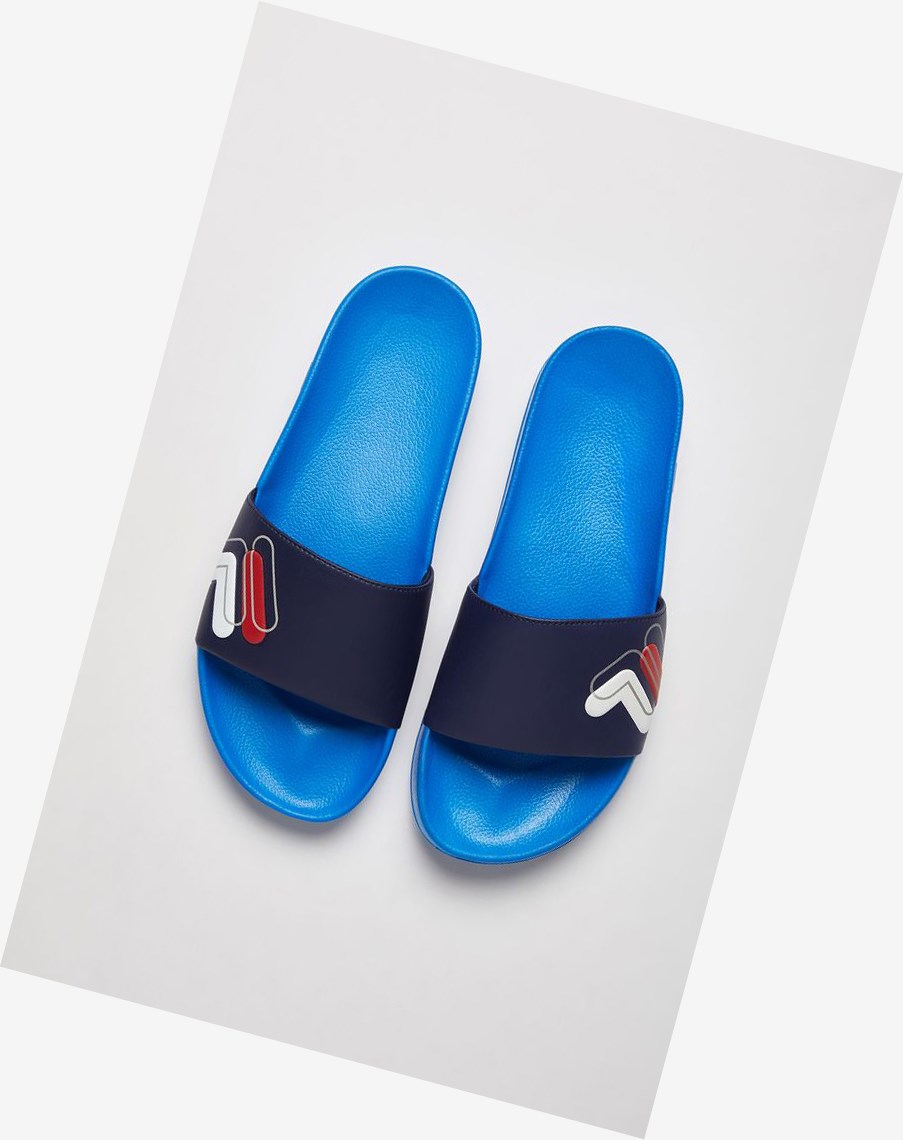 Fila Drifter Double F Tenis Shoes Azul Marino | 29LJVQBGC