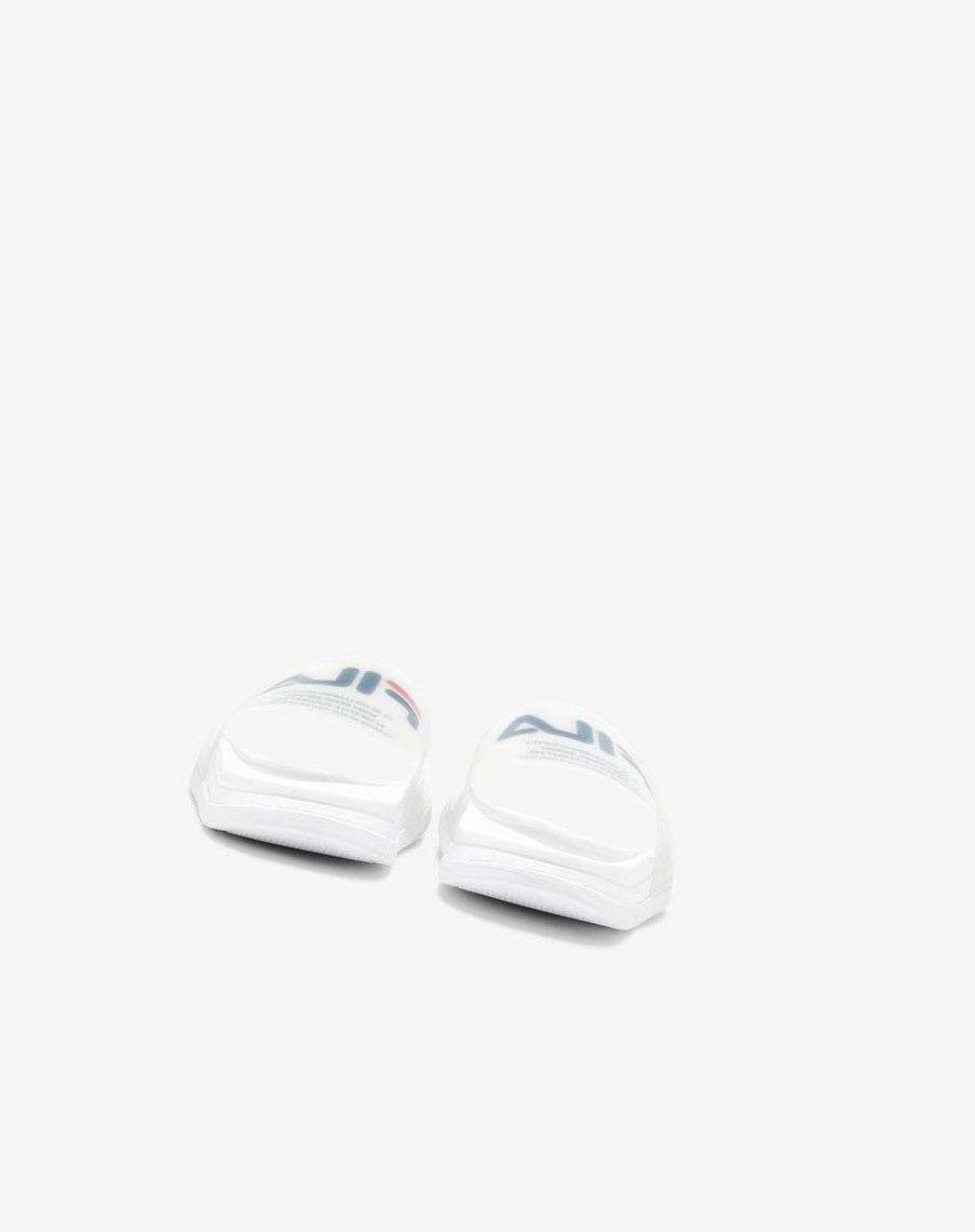 Fila Drifter Luxe Clear Chanclas Sandals Blancas Azul Marino Rojas | 16BYAQSCR