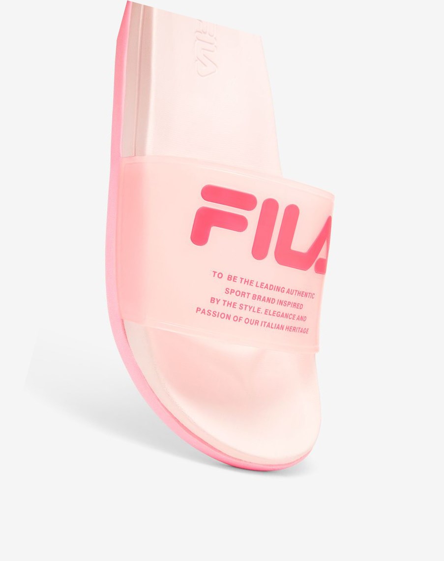 Fila Drifter Luxe Clear Chanclas Sandals Rosas | 95LDFENHX