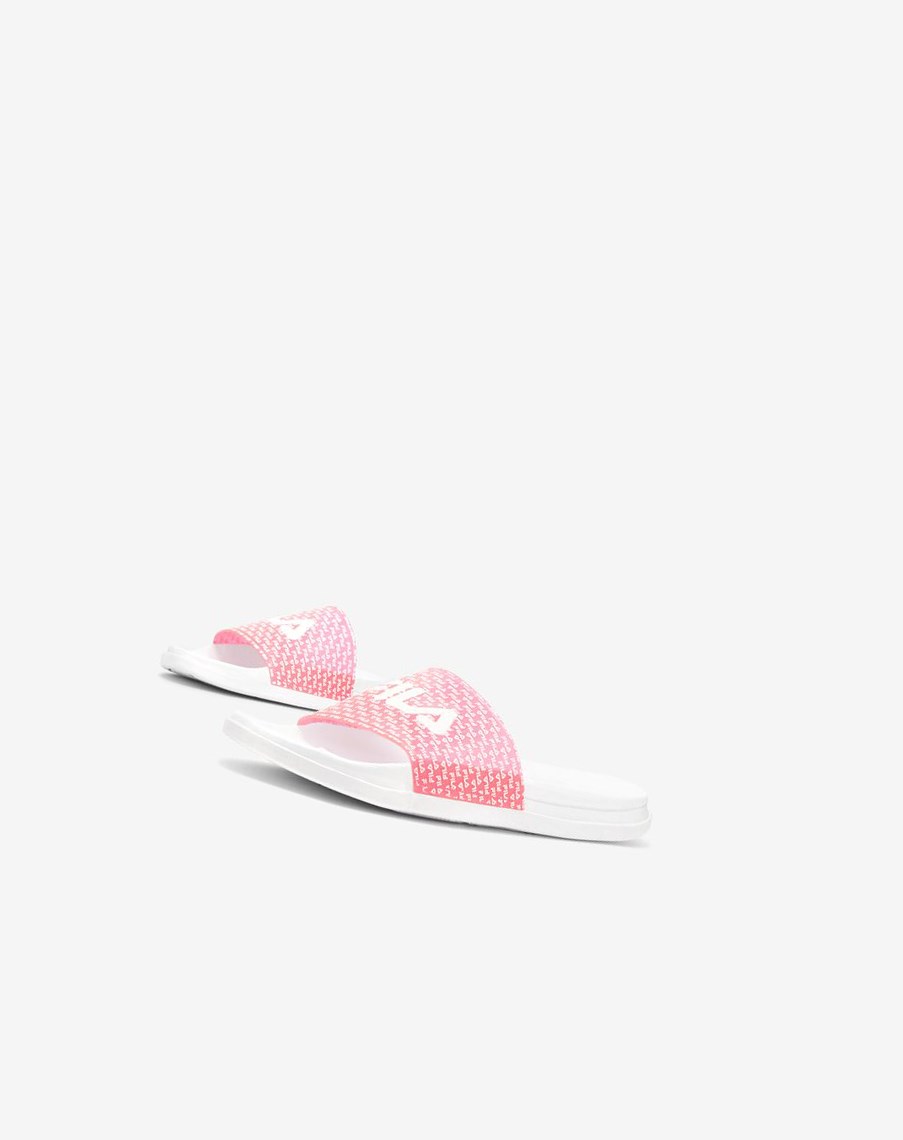 Fila Drifter Luxe Repeat Chanclas Sandals Blancas Rosas Blancas | 24IRASQDP