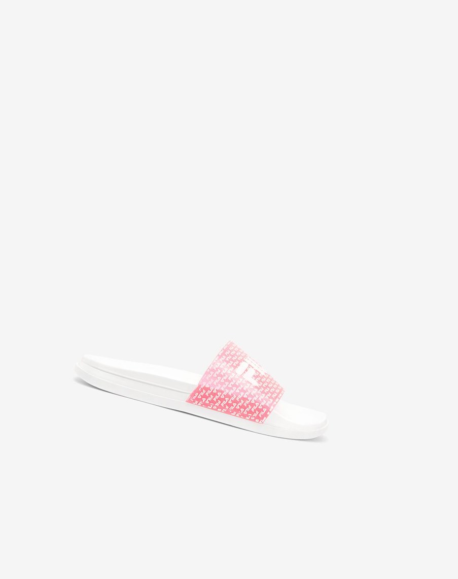 Fila Drifter Luxe Repeat Chanclas Sandals Blancas Rosas Blancas | 24IRASQDP