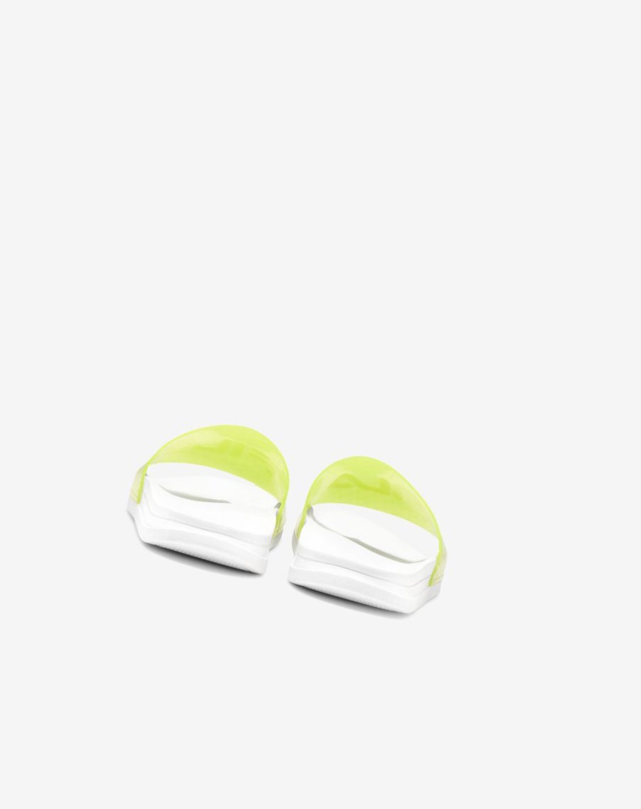 Fila Drifter Luxe Repeat Chanclas Sandals Blancas Amarillo Blancas | 61YOUIVSR