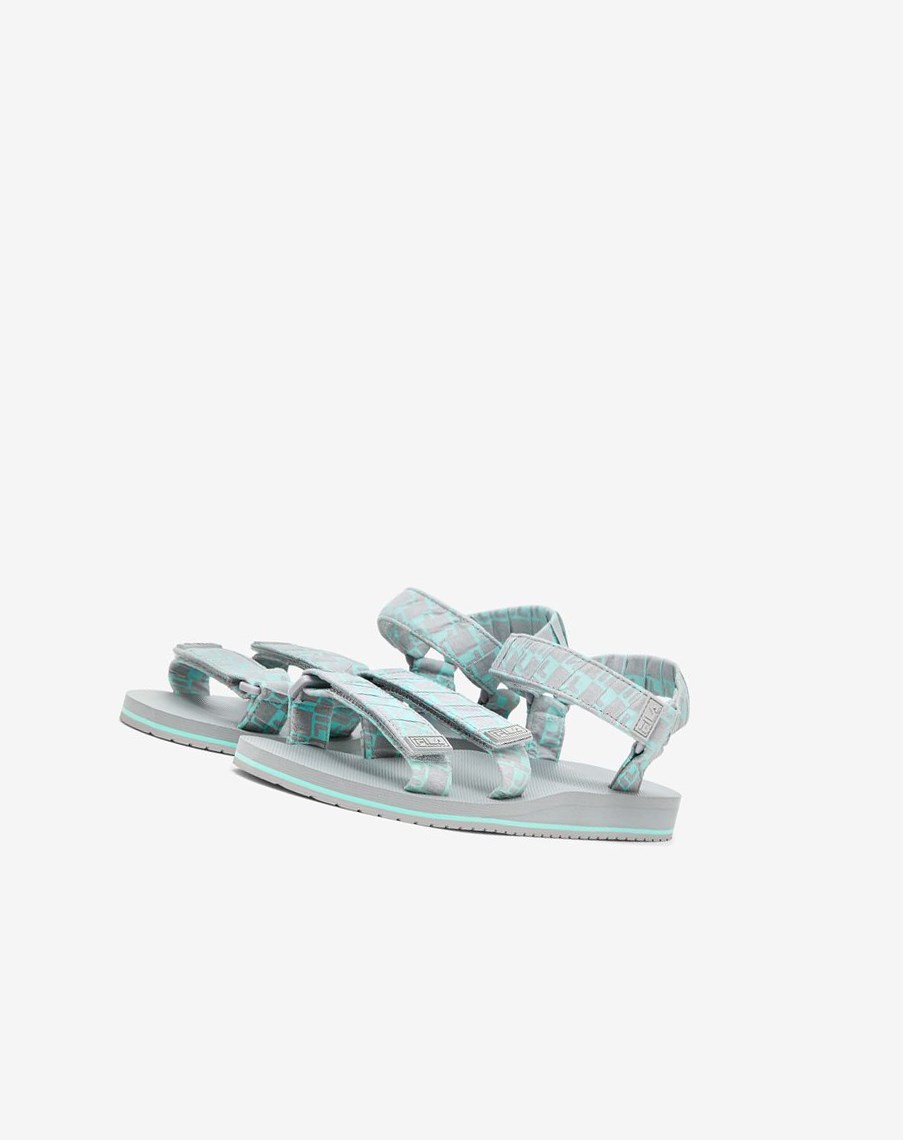 Fila Drifter Ts Bandana Sandals 253 High Rise / High Rise / Fair Aqua | 81CGMNHPY